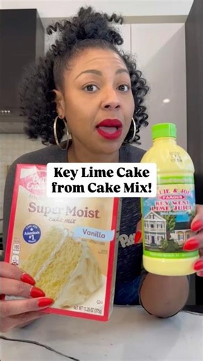 Easy Key Lime Cake shortcut! #cake #easyrecipe