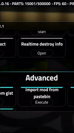 Voxel destruction admin panel