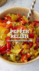 This easy hot pepper relish recipe is a wonder condiment, great for preserving your abundant pepper harvest. Use this recipe method with any type of chili pepper. 👍 RECIPE: https://www.chilipeppermadness.com/chili-pepper-recipes/sauces/hot-pepper-relish/ If the link does not work on your mobile, please google “pepper relish chili pepper madness”. Use hashtag #chilipeppermadness if you make this recipe! | Chili Pepper Madness - Recipes & More from a Gourmet Chilihead