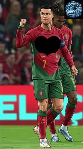Can You Freeze the Perfect Moment Like Ronaldo? ⚽❄️ Cristiano Ronaldo Fans | Freez Challenge #shorts
