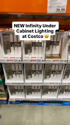 NEW Infinity Under Cabinet Lighting at Costco 🤩 perfect for closets and cabinets! #lighting #undercabinetlighting #motionsensor #costcofindsca | costcofindsca