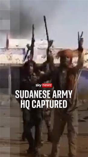 The Sudanese paramilitary Rapid Support Forces says it has captured the country's army headquarters in the besieged city of Al Fashir. The capture could be a major turning point in the country's civil war. | Sky News