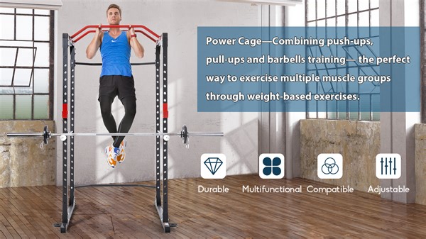 Watch Squat Rack Weight Cage Power Rack Home Gym on Amazon Live