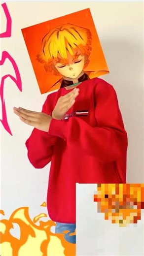 Zenitsu Agatsuma drawing in 15 seconds! ⚡️#shorts