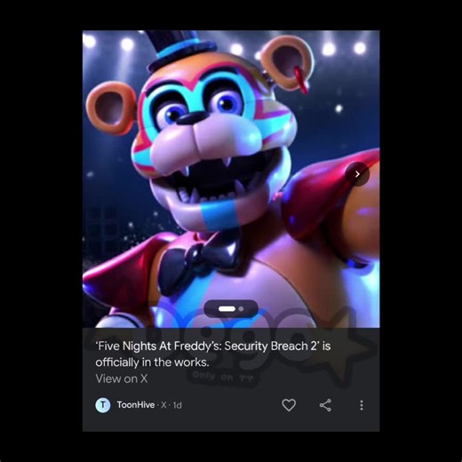 Heard FNAF world 2 had a teaser, too! Wow, after almost 5 years. ----------------------------- #FNAFSecurityBreach #securitybreach #FNAF #fyp #fnafsb