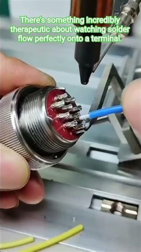 Precision Soldering: Multi-Pin Aviation Connector Assembly