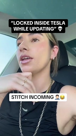 You DO NOT get locked inside your tesla while it updates. Use common sense 🤦🏻‍♂️😂 #stitch w/ @brianna | 2025 BRIDE #tesla #modely #teslaupdate #teslatok #teslamythbusting