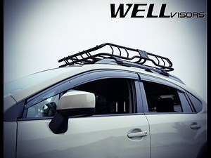 WELLvisors side window deflector vent visor installation video SUBARU XV Crosstrek 13-17