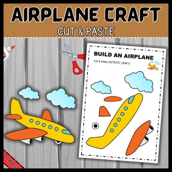 Airplane Craft Template|Airplane Craft for Children|Printable Template|Coloring