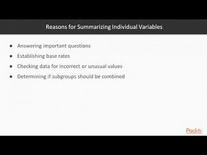 Mind Luster - Learn Learning IBM SPSS Statistics Summarizing Individual Variables | packtpub com