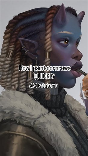 Pysthache on Instagram: "I am back with a new ✨ tutorial ✨ I am having a lot of fun drawing hair on bald people I have to be honest. But I am also doing it because you seem to like it ! As always, I hope you will learn something, at least have a bit of fun 👉👈. And happy new year for the one seeing this tutorial the day I am posting it !!! #arttutorial #characterart #drawinghair #digitalart #digitalpainting"
