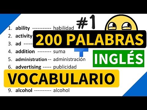 200 important English words and their meaning in Spanish with pronunciation [Vocabulary 1]