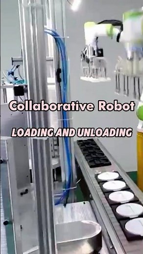 🔄 Collaborative Robot – Lid Loading and Unloading Application!#cobots #evsrobot #smartfactory