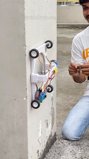 Team Harish Projects | Wall Climbing Car - HarishProjects.com link in bio | Instagram