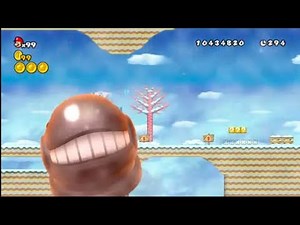 New Super Mario Bros. Wii - Unused King Bill defeat animation