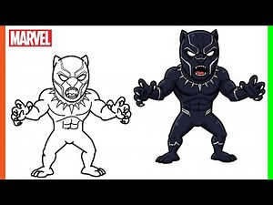 How to Draw Black Panther Step by Step | Easy Marvel Drawing Tutorial