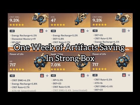 What Does One Week Worth Of Artifact Saving Gets You In "STRONG BOX" || Genshin Impact ||