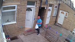 Takeaway driver caught peeing down side of people's house