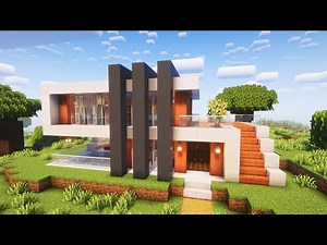 Minecraft: Großes Modernes Haus Bauen 🏡 [Tutorial]