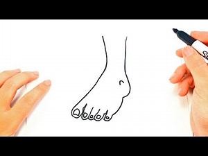 How to draw a Foot | Foot Easy Draw Tutorial