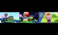 Mix of 3 videos from youtube : Super Why! but each seasons last episode played at once