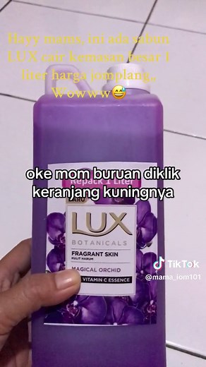 #SabunMandiCair# LUX# BodyWash# WangiTerus# AwetWanginya# KemasanBesar1Liter# HargadijaminTermurah#