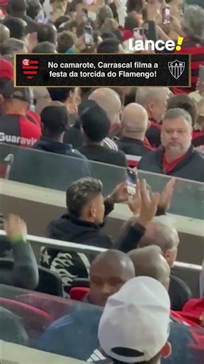 CARRASCAL NO MARACANÃ! 🔴⚫ O novo jogador do Mengão está no camarote para o jogo da Copa do Brasil!