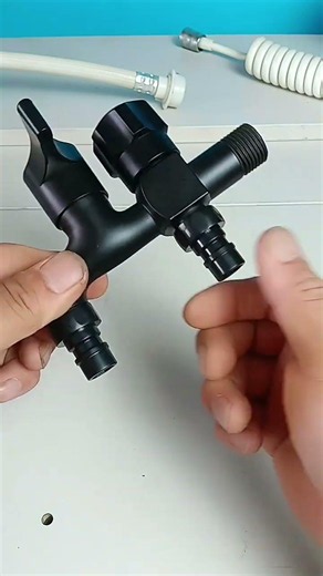 Dual Control Faucet Diverter With Switch One In Two Out Water Tap Splitter #ideas #shorts #faucets