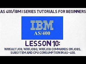 As400 for Beginners | #10 | WRKACTJOB, WRKJOBQ, WRKJOB on submitted Jobs in AS400/IBM i.