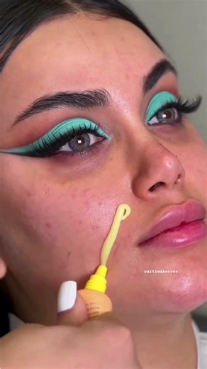 Arabic sky, blue 🩵👀Eyes and makeup tutorials #viral #viralvideo #trendingshorts #eyemakeup #shorts