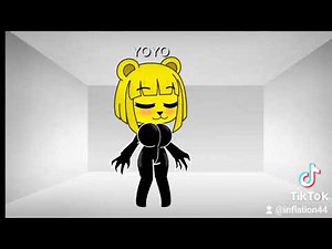 Cartoon Girl Yoyo's Latex Suit Inflation🖤🖤🖤💛💛💛