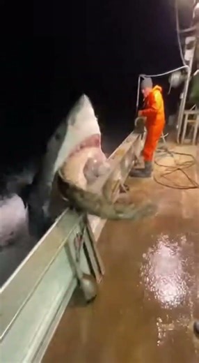 Hauling a GIANT Moray… Great White Tries to Steal It! 😱