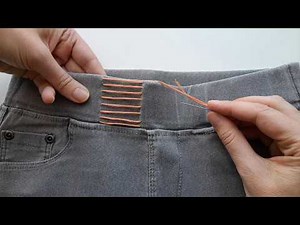 🔥 Fix Loose Jeans in 2 Minutes — No Sewing Machine Needed