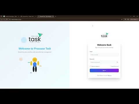 How to login Procease | Simple Task & Project Management Software for Teams