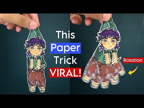 DIY Moving Paper Doll 🪆 | Viral Hanging Puppet Tutorial (Easy & Cute Craft Idea)