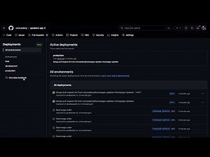 GitHub Actions Deployment Dashboard Views
