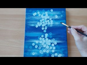 Sea Reflections Painting | Very Easy Acrylic drawing for Beginners | STEP by STEP | DeOli art