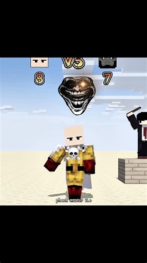 Saitama Vs super power character duo player Minecraft football break to wall challenge 🥶 #minecraft