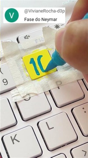 Drawing Neymar Jersey 10 on my keyboard #worldcup2026 #tiktok #trending #shorts #neymar #football