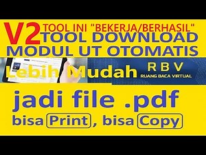 V2 RBV UT Downloader - Download UT e-book Teaching Material Modules Automatically