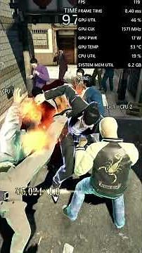 Yakuza 0 Director's Cut on ROG Xbox Ally X Performance Review - 1080p, 120FPS, Ultra Settings