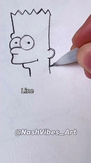 How to Draw Bart Simpson! Very Easy Tutorial! (#Shorts)