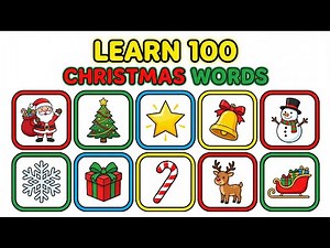 100 Christmas Words | Holiday Learning for kids | Learn to Talk & Vocabulary