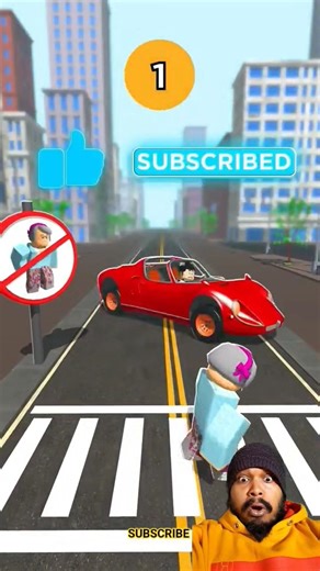 NEVER CROSS THE STREET #roblox #animation #memes #shorts