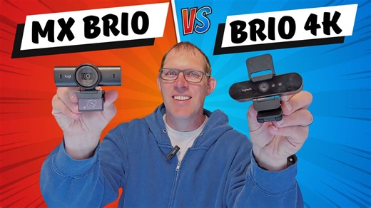 Watch Logitech MX Brio vs Brio 4k Webcams on Amazon Live