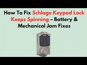How To Fix Schlage Keypad Lock Keeps Spinning – Battery & Mechanical Jam Fixes