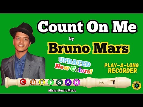 Count On Me | Recorder Level 3 | Notes BAG | Color-Coded Notes