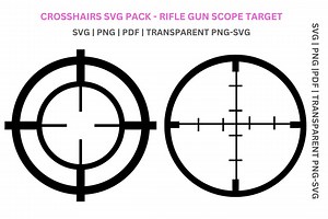 Rifle Gun Scope Target – Crosshairs SVG Clipart (digital Download) - Etsy