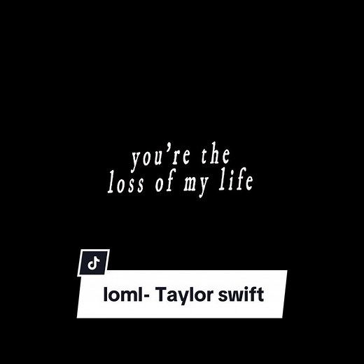 Taylor Swift 'Loml' Lyric Overlay Edit Tutorial
