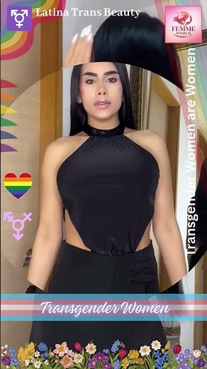 Latina Trans Beauty – Stunning Trans Woman 👑🏳️‍⚧️ #shorts #transgender #viral